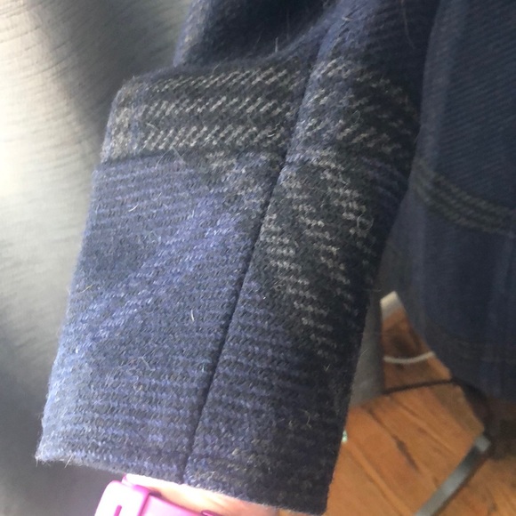 NWT Croft & barrow medium wool plaid coat - Picture 5 of 12